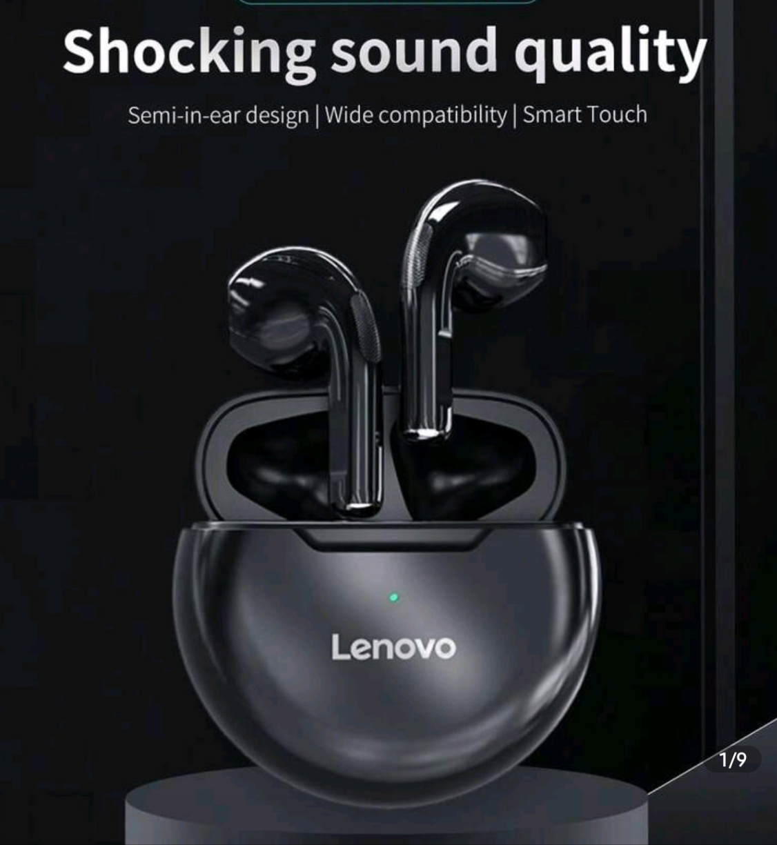 Lenovo 1pc HT38 Wireless Bluetooth Earphone Sport Earbuds