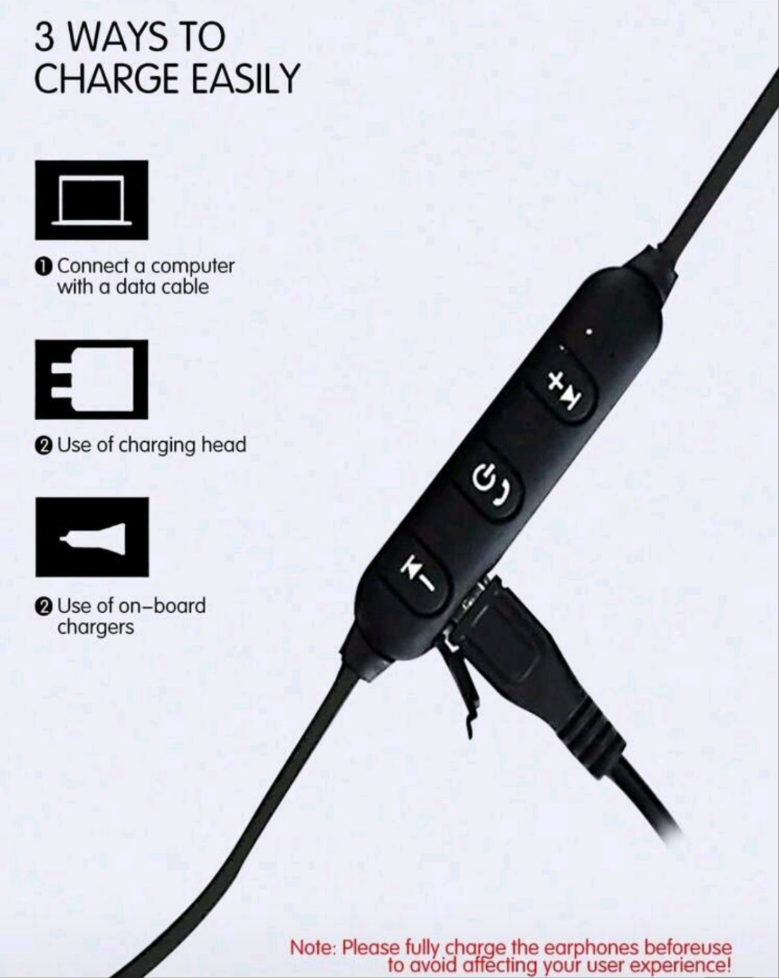 Waterproof Neckband Bluetooth Earphones