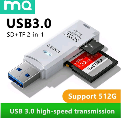 USB Card Reader 2-in-1
