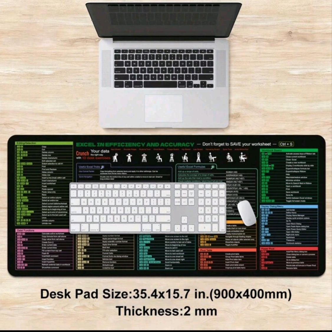 Office MultiFunctional Shortcut Key Mat