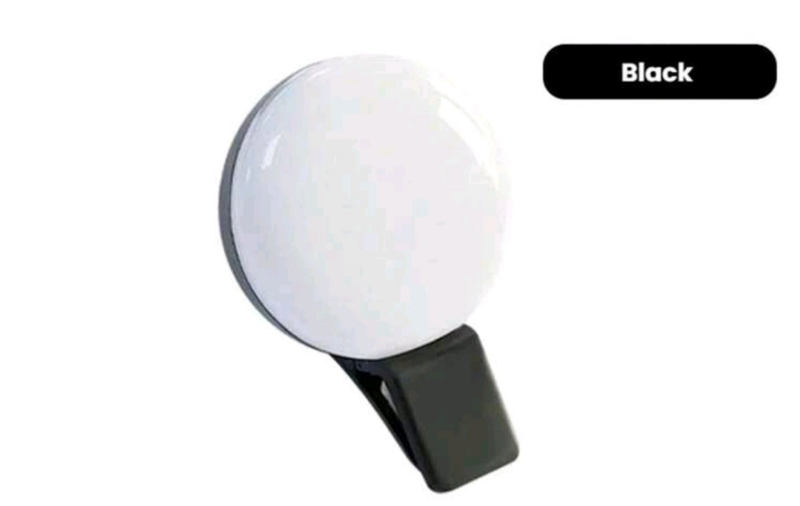 1PC 150/800mAH Black Portable LED Selfie Ring Light