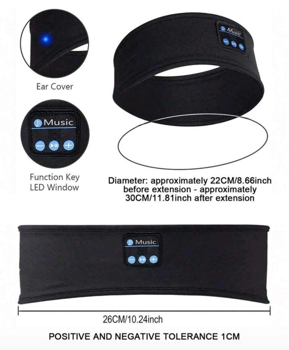 Wireless Sports Headband Headphones