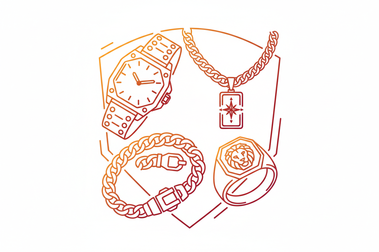 Another one Red To Yellow Gradient Outline, White fill Amd Background