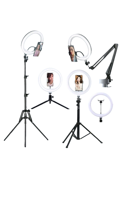 AXNEN 10inch Selfie Ring Light With Optional Tripod