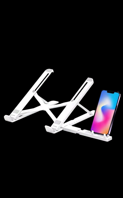 Adjustable Laptop Stand With Phone Holder
