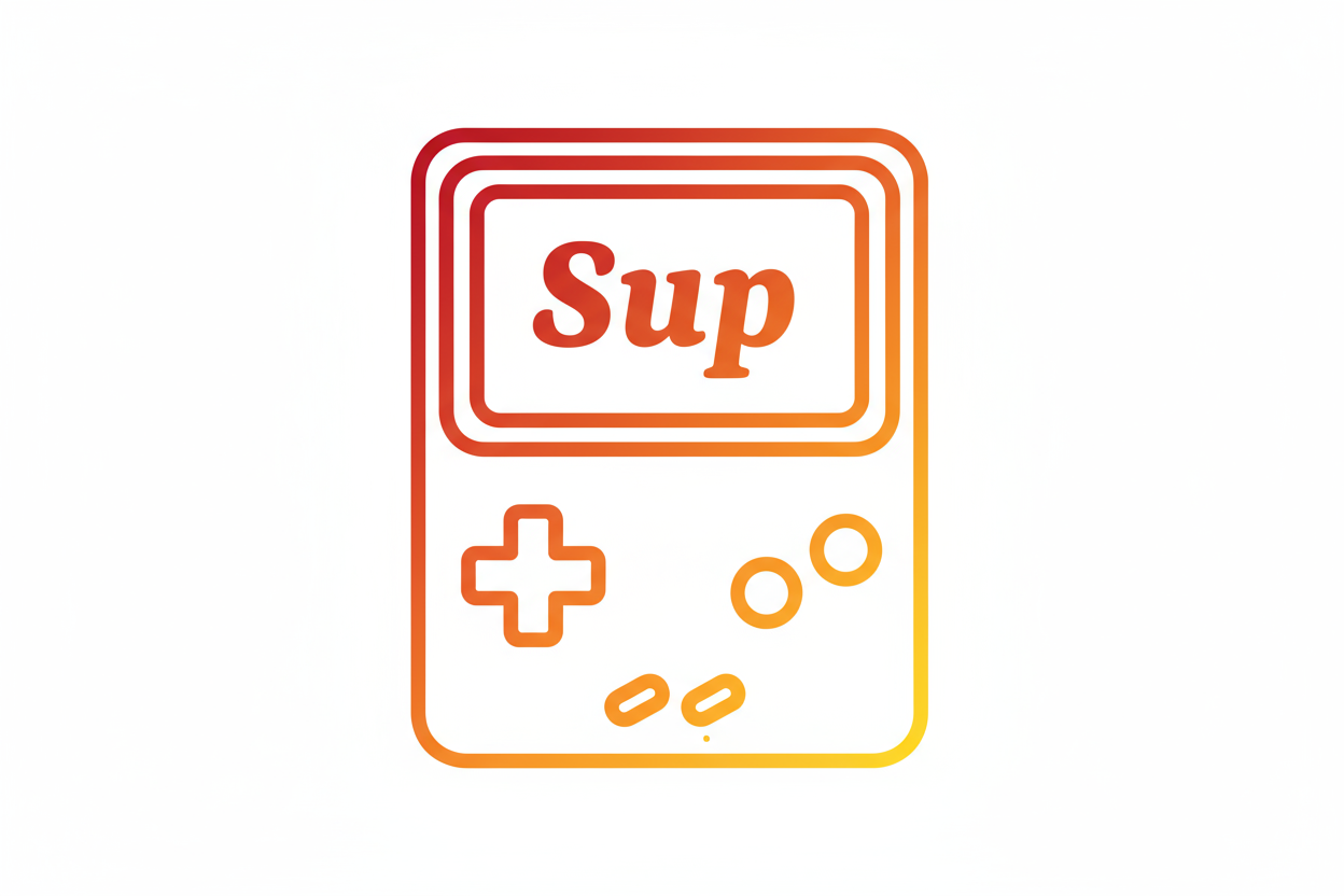Perfect. Write "Sup" Inside this icon