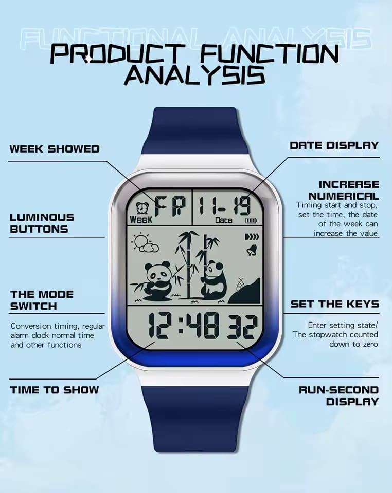 Sanda 6125 Digital Watch