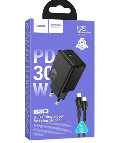 Hoco N70  Nuevo 30 IPhone Charger